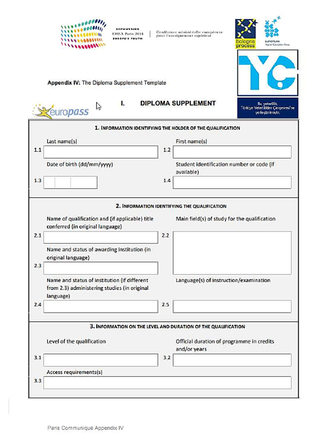 Akreditasyon Sonrası Mezunlarımıza Vereceğimiz Yurtdışı Geçerliliği Olan; TYÇ Logolu-Mavi Etiketli Diploma Ekimiz